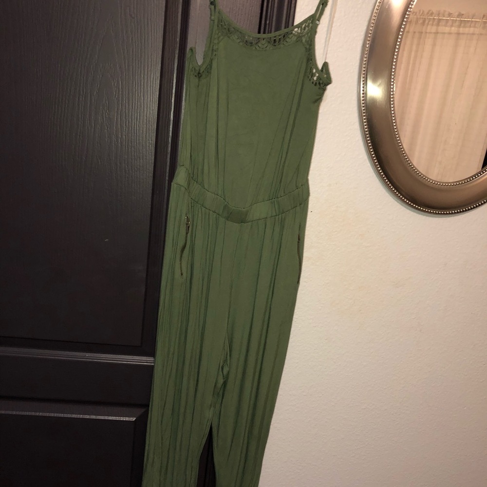 target army green jumpsuit